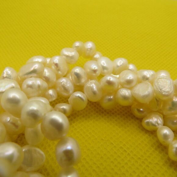 Seaside 7.5-8.5 Multi Strand Fresh Water Pearl Bracelet